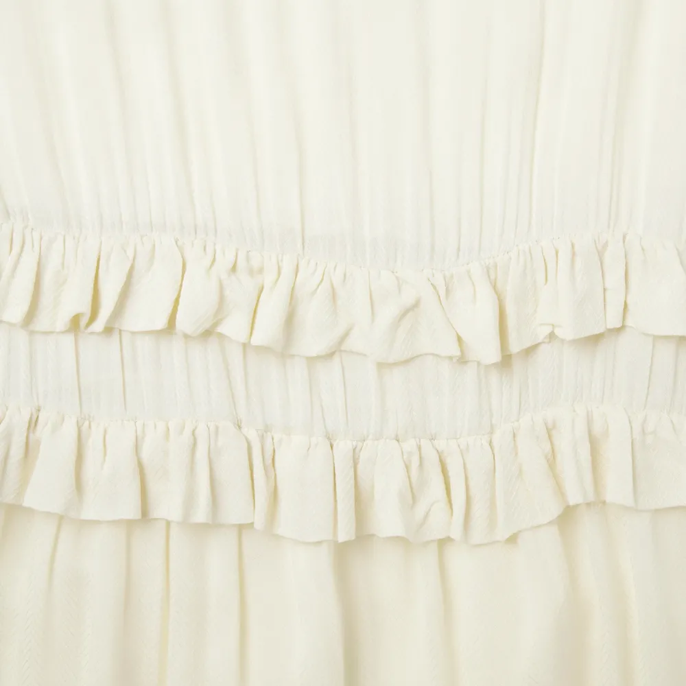 Stetson Cream Herringbone Dress White Outlet