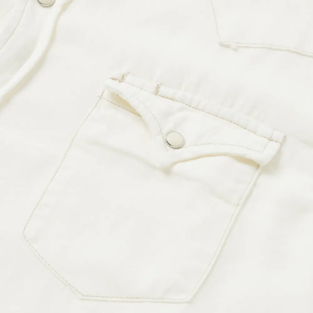 Stetson Cream Tencel Twill Shirt White Sale