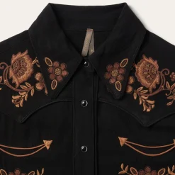 Stetson Crepe Western Blouse Black Online