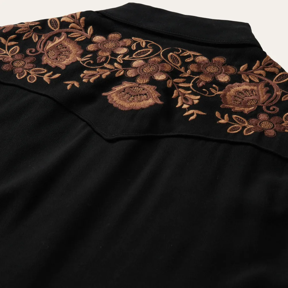 Stetson Crepe Western Blouse Black Online