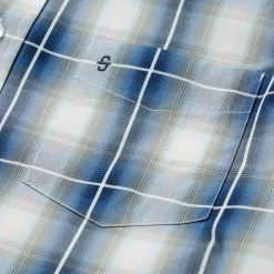 Stetson Crystal Plaid Button Down Shirt Blue Sale