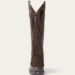 Stetson Dakota Suede  Teju Cowboy Boot Brown New