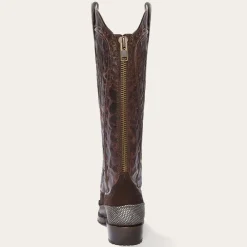 Stetson Dakota Suede  Teju Cowboy Boot Brown New