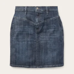 Stetson Dark Denim 5-Pocket Skirt Blue Best