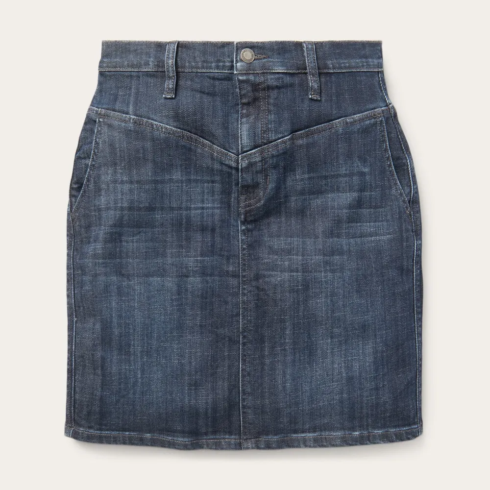 Stetson Dark Denim 5-Pocket Skirt Blue Best