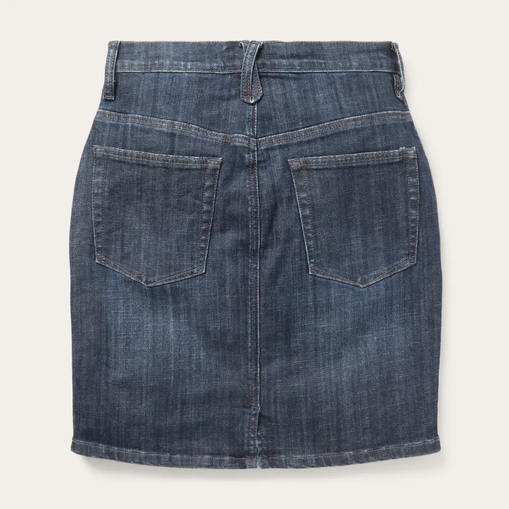 Stetson Dark Denim 5-Pocket Skirt Blue Best