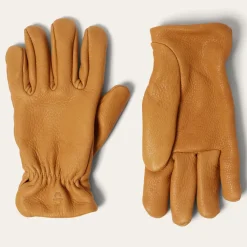 Stetson Deerskin Roper Glove - Lined Saddle Tan Clearance
