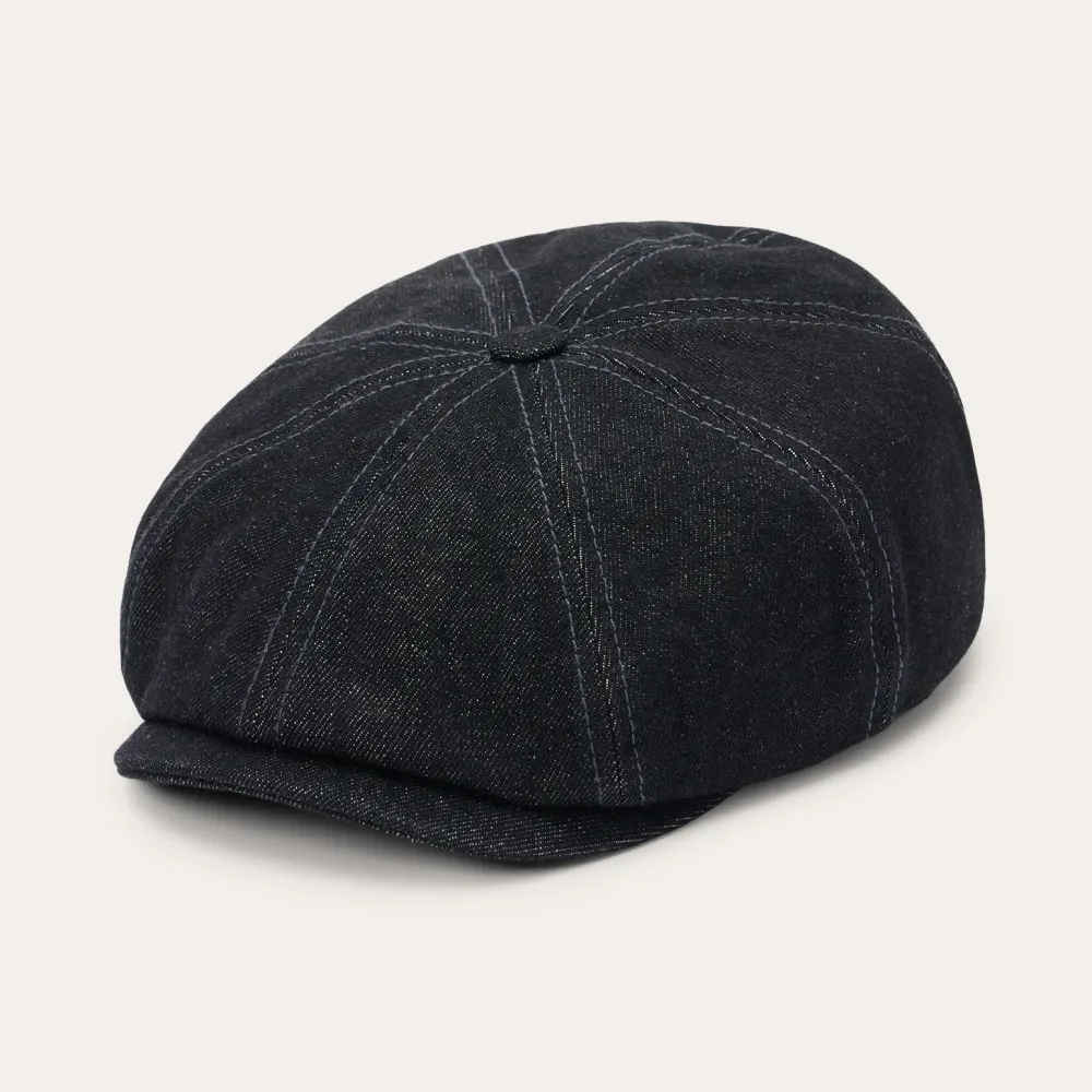 Stetson Denim Hatteras Cap Black Denim Clearance