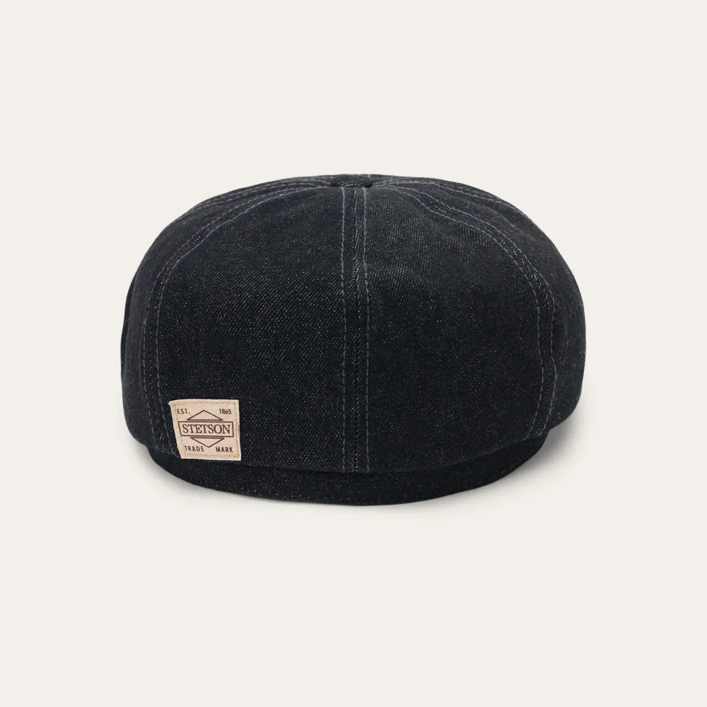 Stetson Denim Hatteras Cap Black Denim Clearance