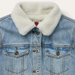 Stetson Denim Sherpa Lined Jacket Blue Best