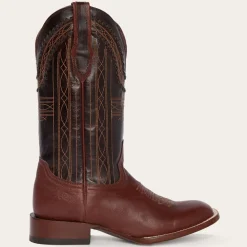 Stetson Denver Goat Hand Stitched Cowboy Boot Brown Outlet