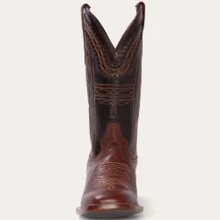 Stetson Denver Goat Hand Stitched Cowboy Boot Brown Outlet