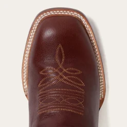 Stetson Denver Goat Hand Stitched Cowboy Boot Brown Outlet