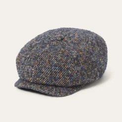 Stetson Donegal Wool Hatteras Cap Blue Donegal Clearance