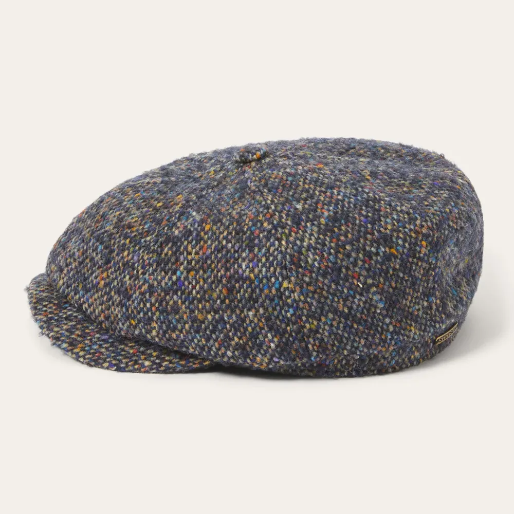 Stetson Donegal Wool Hatteras Cap Blue Donegal Clearance