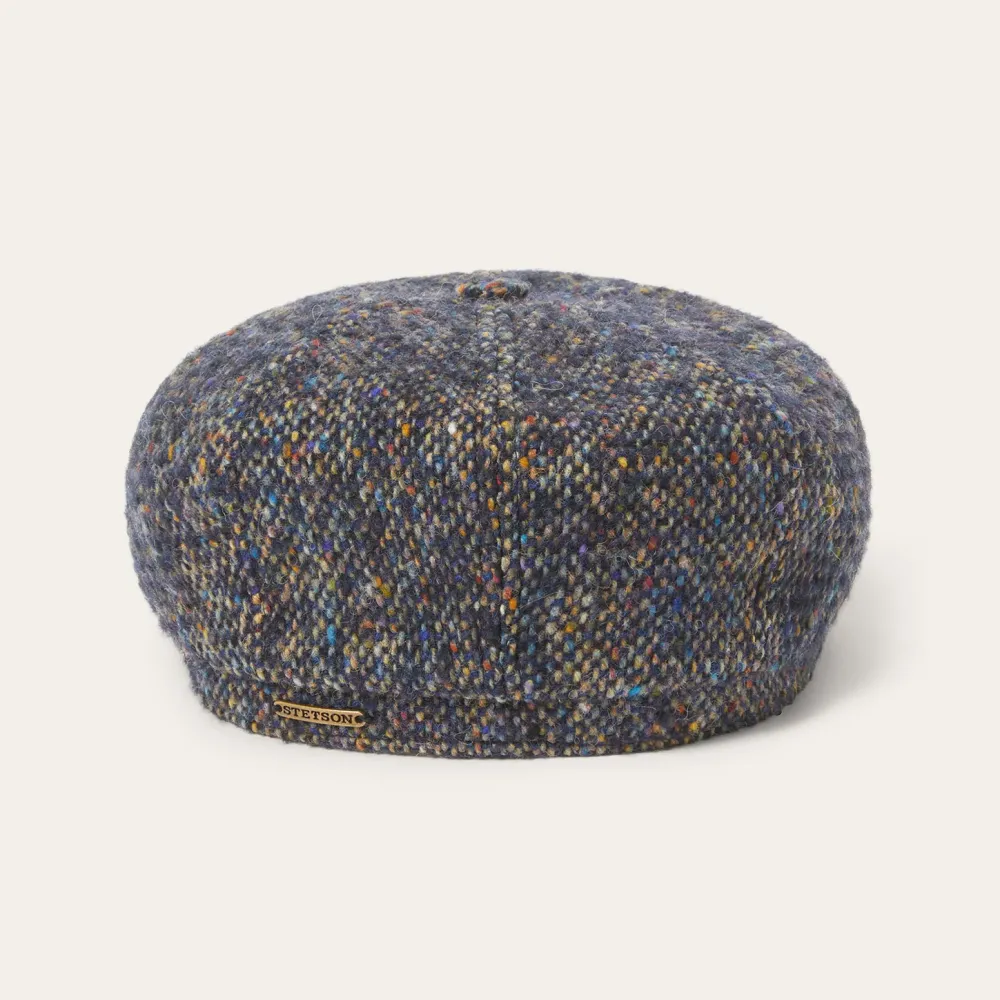 Stetson Donegal Wool Hatteras Cap Blue Donegal Clearance