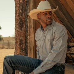 Stetson El Noble 500X Straw Cowboy Hat Natural Outlet