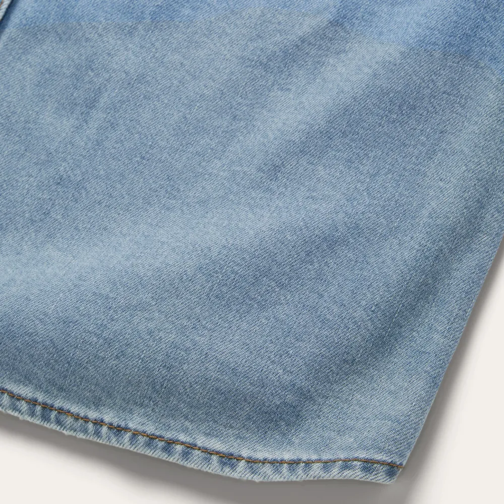 Stetson Embroidered Denim Shirt Dress Blue Clearance