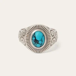 Stetson Filigree Ring with Turquoise Outlet