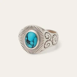Stetson Filigree Ring with Turquoise Outlet