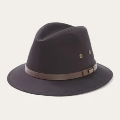 Stetson Gable All-Weather Safari Hat Black New