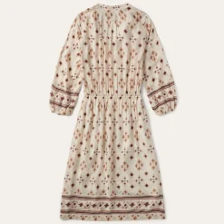Stetson Gaucho Herringbone Dress White