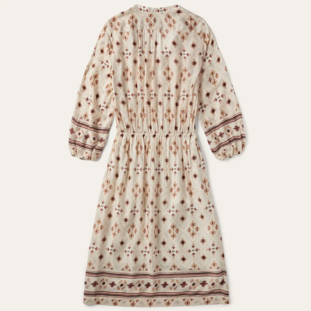 Stetson Gaucho Herringbone Dress White