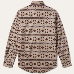 Stetson Gaucho Stripe Shirt Brown New