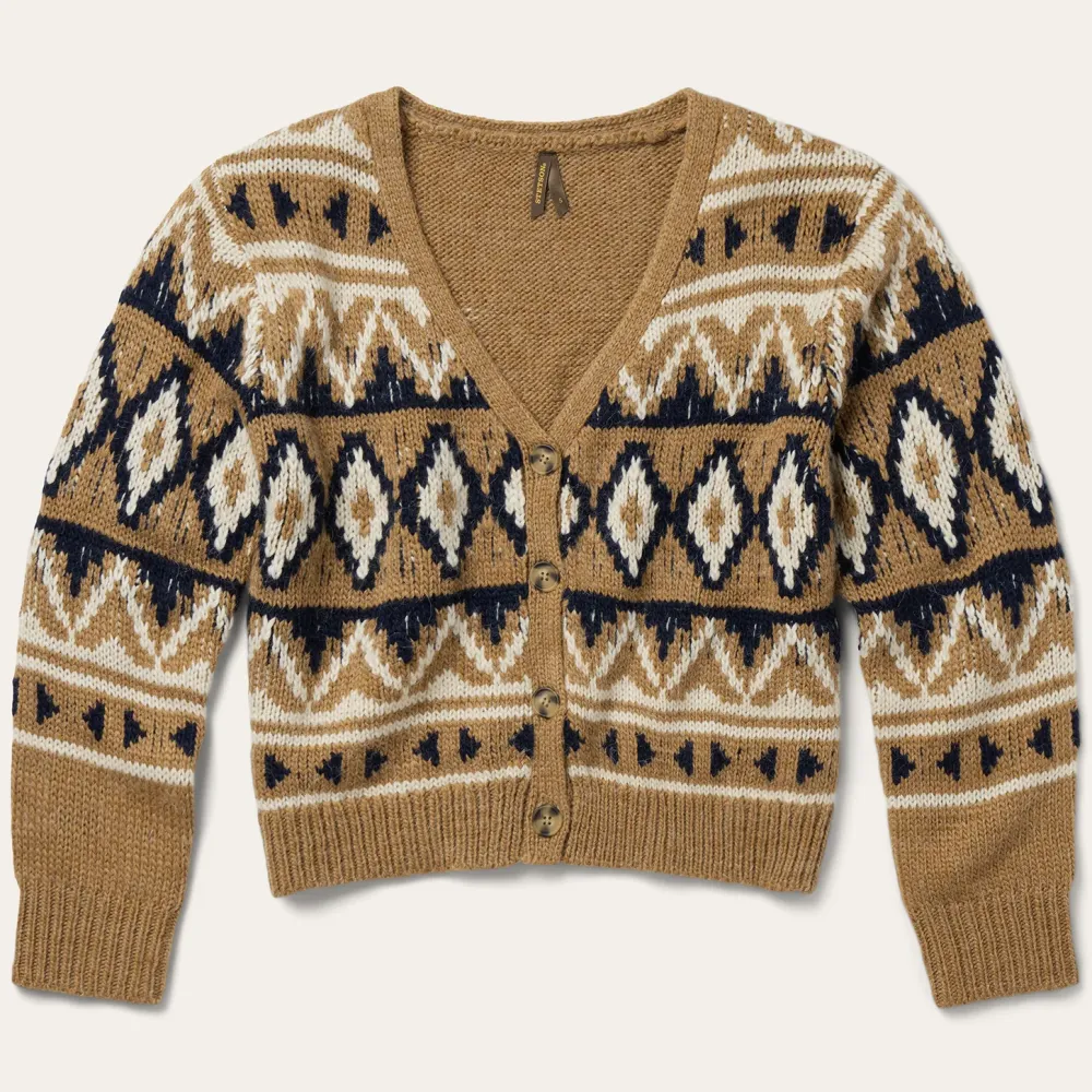 Stetson Gold Aztec Cardigan Yellow New