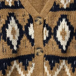 Stetson Gold Aztec Cardigan Yellow New