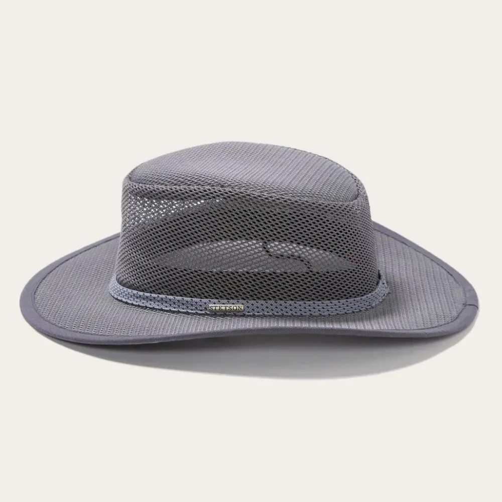 Stetson Grand Canyon Mesh Safari Hat Charcoal New