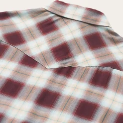 Stetson Harvest Plaid Blouse Brown Outlet