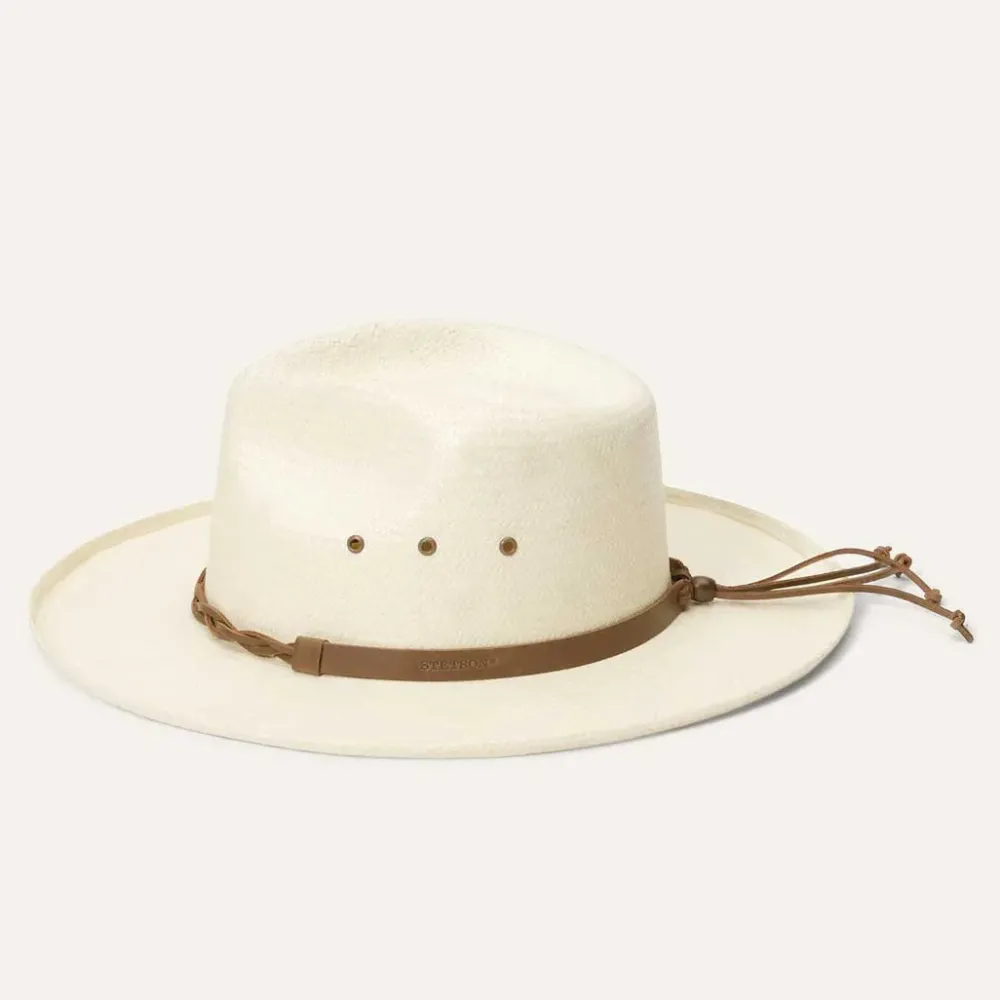 Stetson Helena Straw Fedora Natural Sale