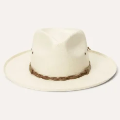 Stetson Helena Straw Fedora Natural New