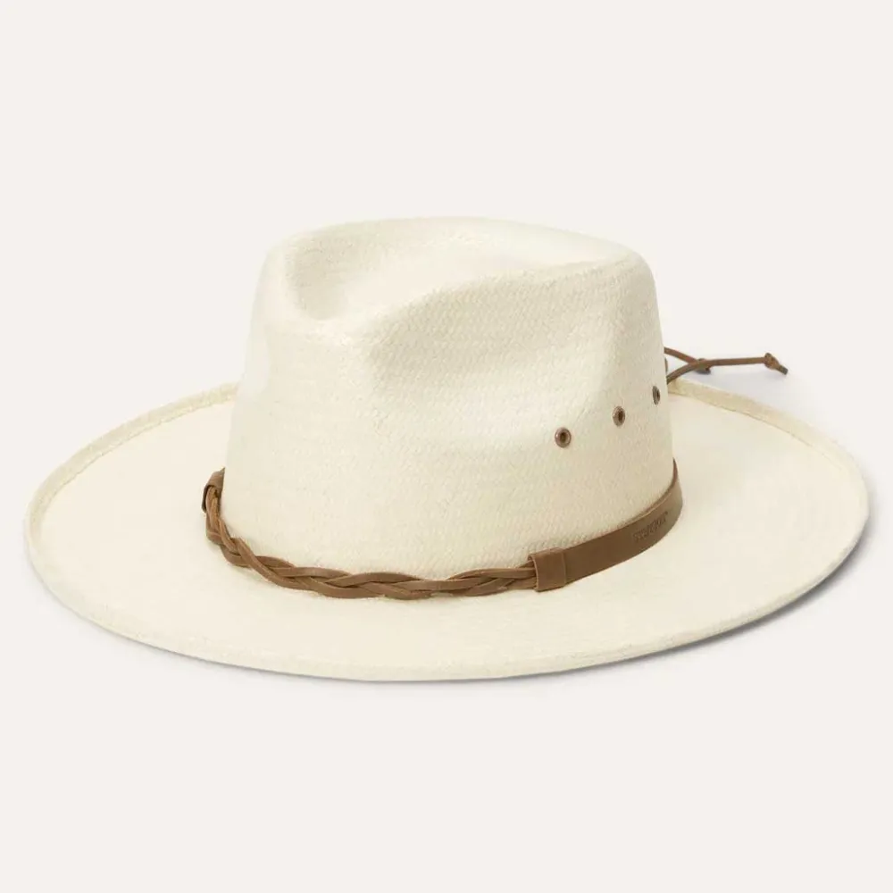 Stetson Helena Straw Fedora Natural New