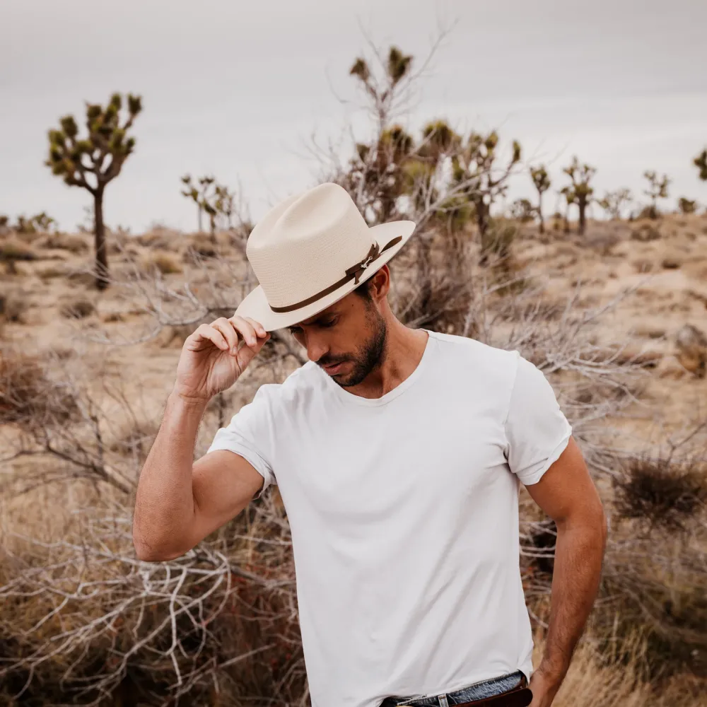 Stetson Hemp Straw Open Road Sage Clearance