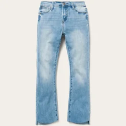 Stetson High Waist Flare Crop Jean Blue Sale