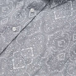 Stetson Highland Paisley Button-Front Shirt Grey Clearance