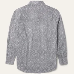 Stetson Highland Paisley Snap-Front Shirt Grey Sale