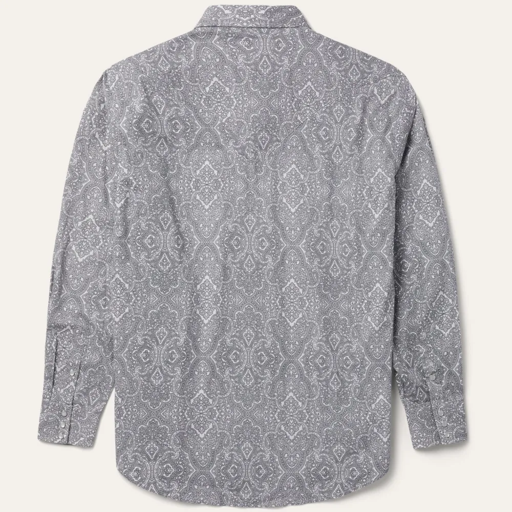 Stetson Highland Paisley Snap-Front Shirt Grey Sale