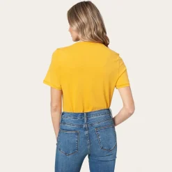 Stetson Hold Your Horses Graphic Tee Yellow New