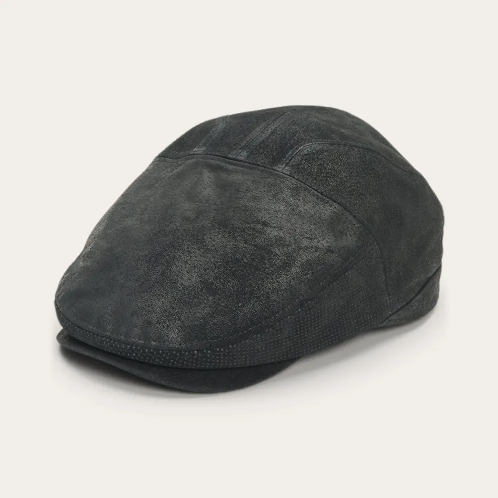 Stetson Hood Weathered Leather Ivy Cap Black Sale