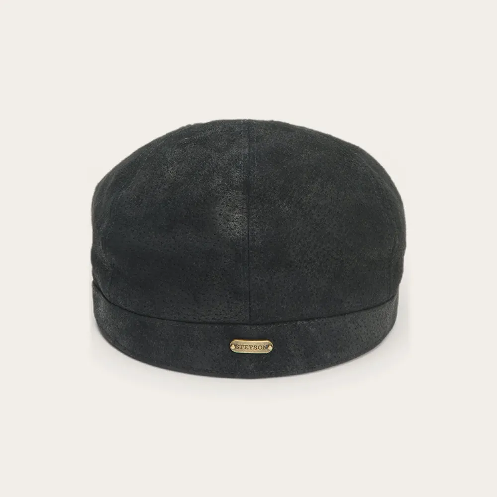 Stetson Hood Weathered Leather Ivy Cap Black Sale