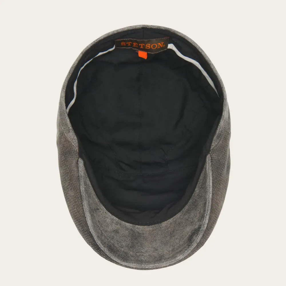 Stetson Hood Weathered Leather Ivy Cap Chocolate New