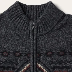 Stetson Horizontal Aztec Cardigan Grey