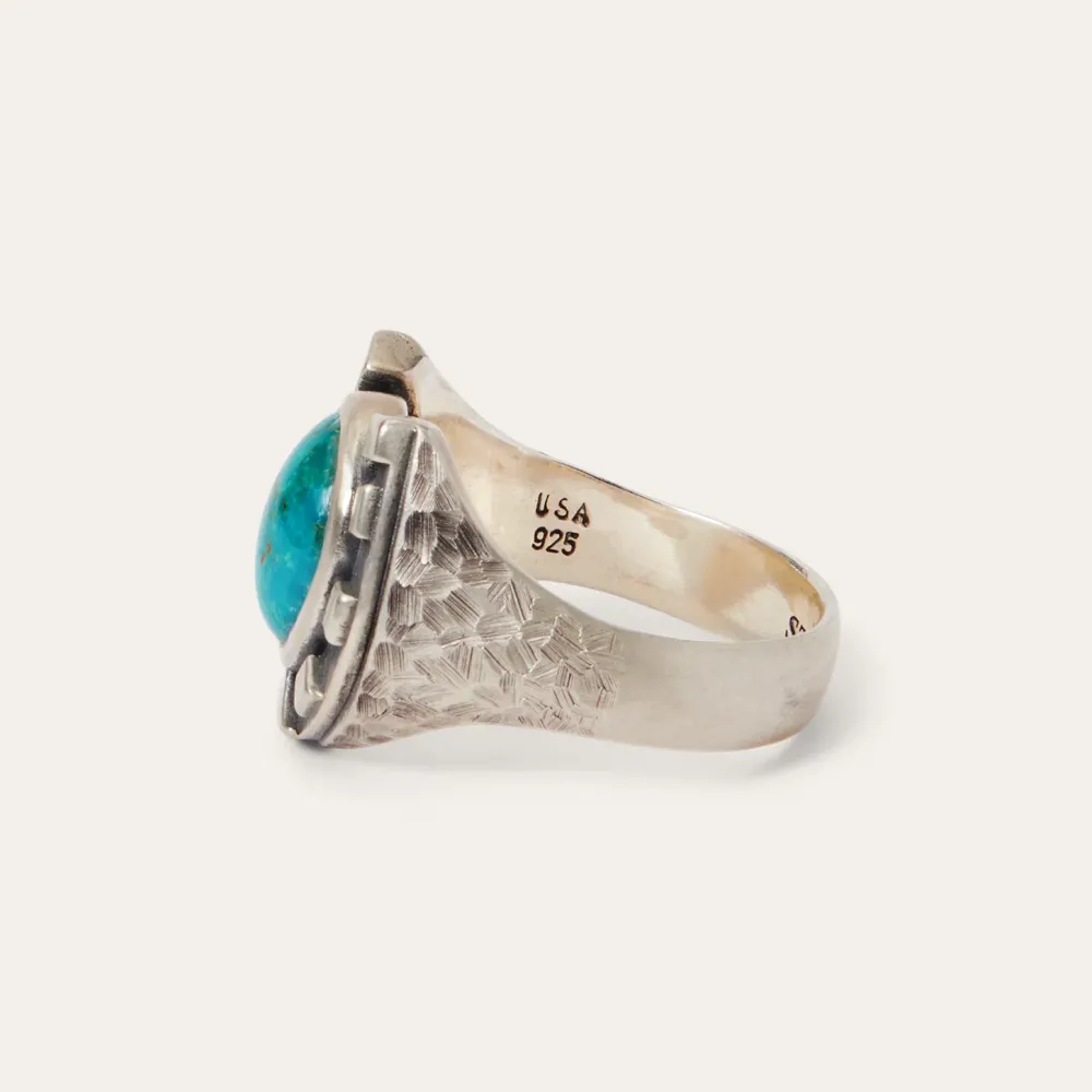 Stetson Horseshoe Ring with Turquoise Hot