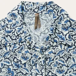 Stetson Indigo Tapestry Print Shirt Blue Clearance