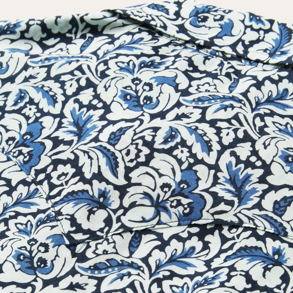 Stetson Indigo Tapestry Print Shirt Blue Clearance