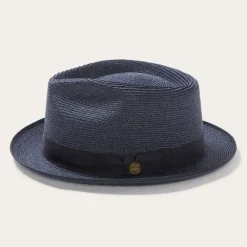 Stetson Inwood Hemp Fedora Navy