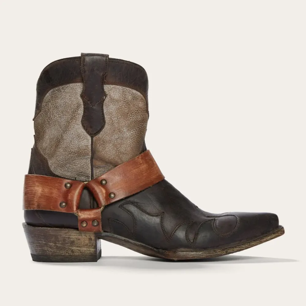 Stetson Jade Harness Ankle Boot Brown